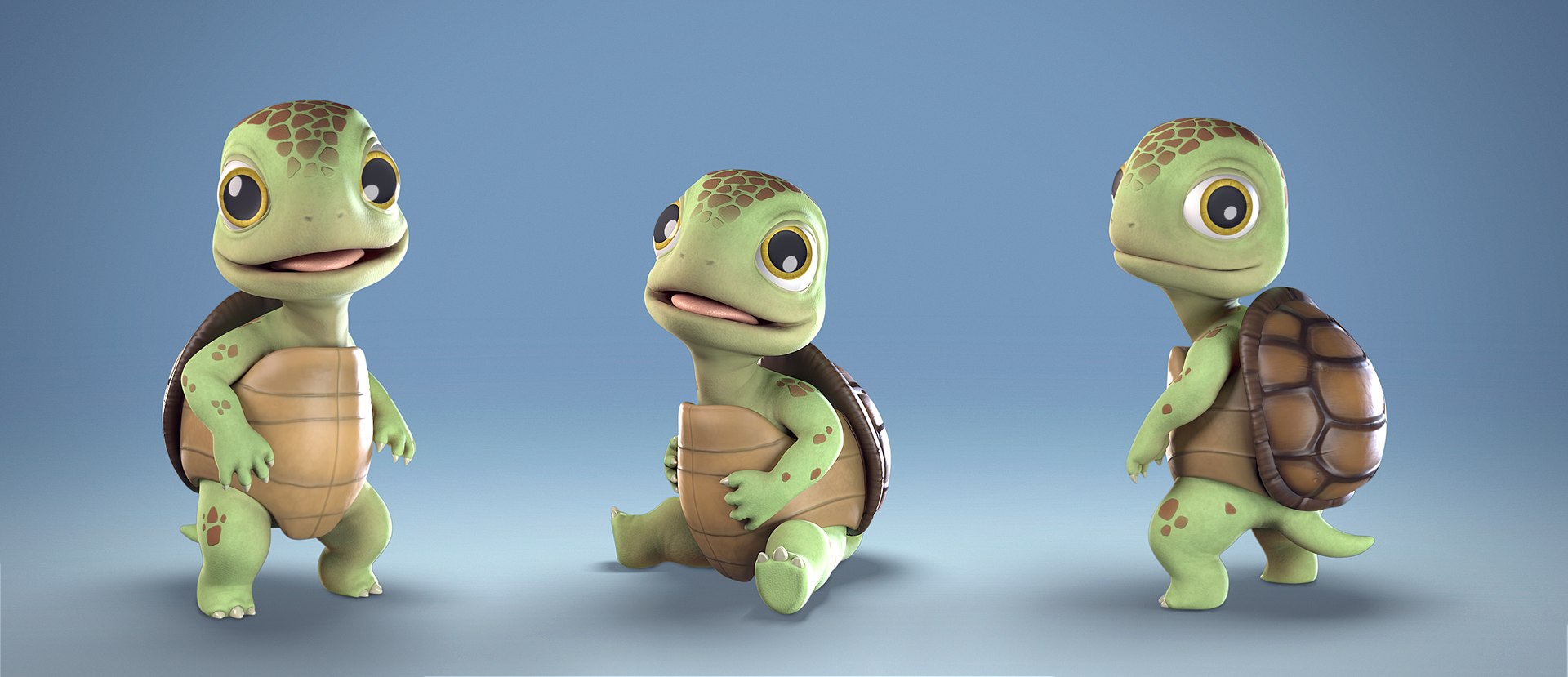 Cute Turtle 3D Model - TurboSquid 1894624