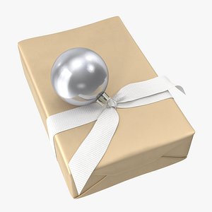 wrapped christmas gift 02 3D