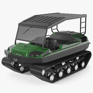 Tinger Track Vehicle Rigged 3D model