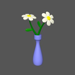 Cartoon Flower 3D model