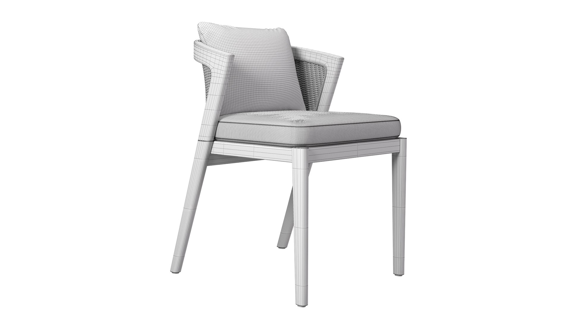 Malta Teak Dining Side Chair 3D Model TurboSquid 2129913