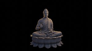 3D buddha sculpture