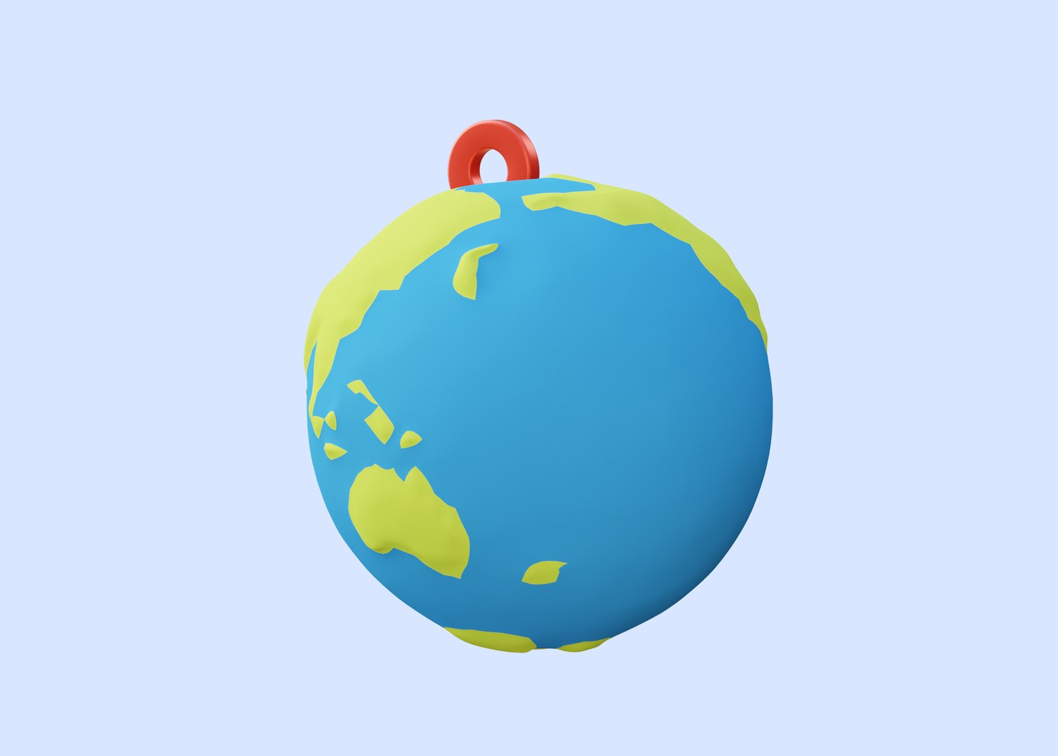 World Pin Location 3D Illustration 3D - TurboSquid 2230867