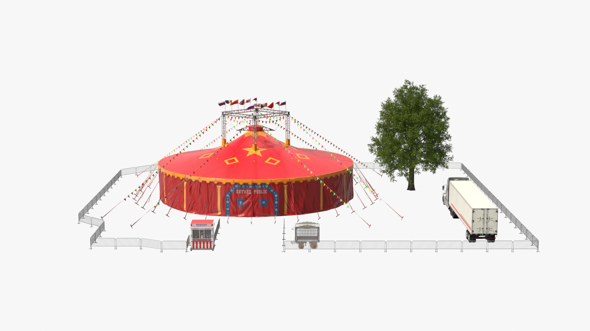 3D Circus Tent with Accessories model https://p.turbosquid.com/ts-thumb/R4/hGeEx1/20/circus_tent_with_accessories_360/jpg/1729979072/1920x1080/turn_fit_q99/16a46147bbf684ed73241f4492569ec7508b67a5/circus_tent_with_accessories_360-1.jpg