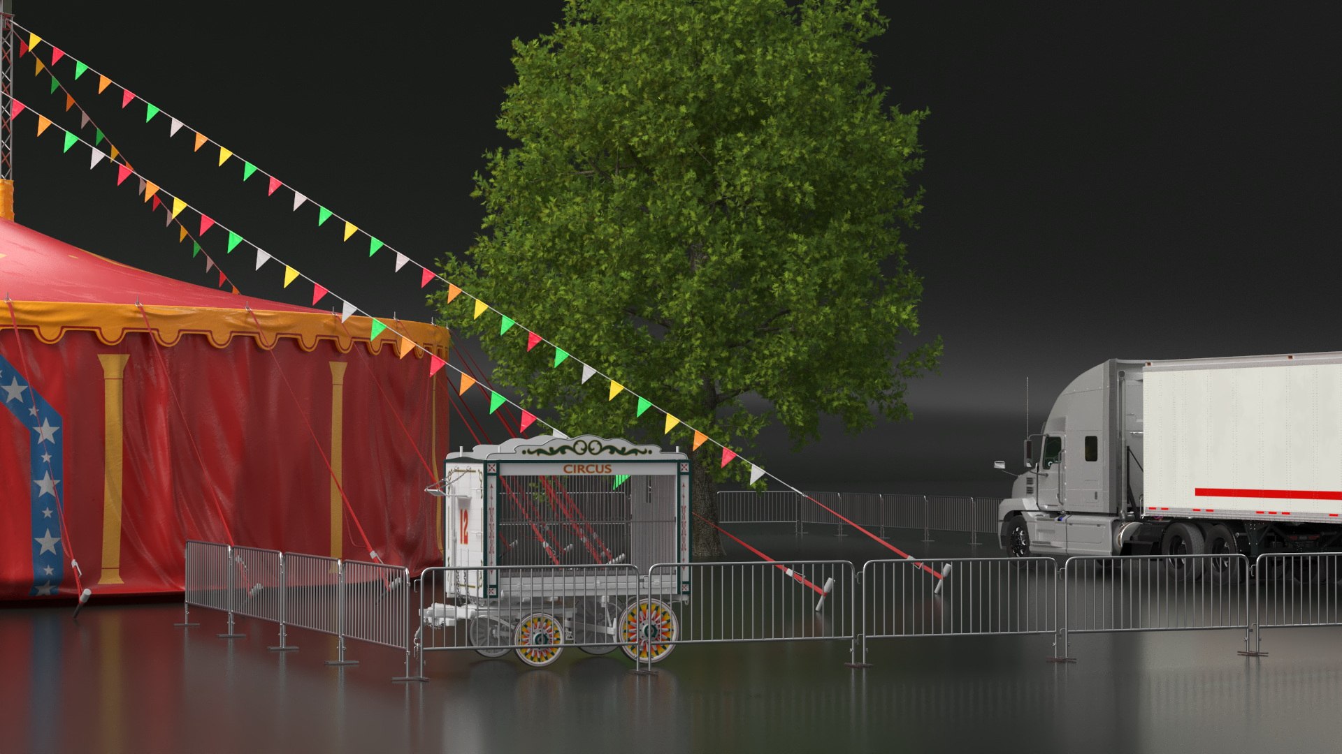 3D Circus Tent with Accessories model https://p.turbosquid.com/ts-thumb/R4/hGeEx1/7r/circustentwithaccessories3dsmodel007/jpg/1729979215/1920x1080/fit_q87/a8bcf2e4b422d560b647c304f9ab57f95489251e/circustentwithaccessories3dsmodel007.jpg