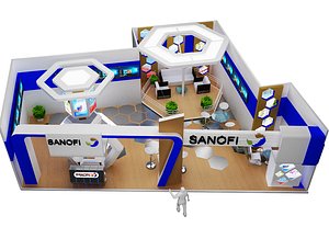 stand exhibition booth 3D model