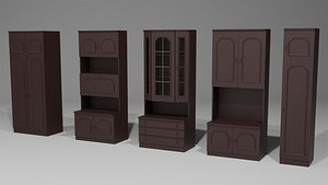 3D Low Poly Furniture Pack model