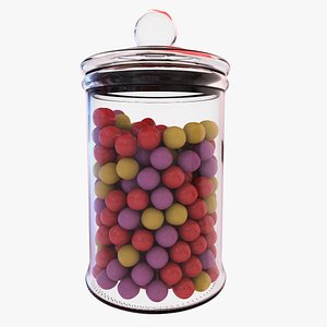 Chewing-gum + Glass Jar