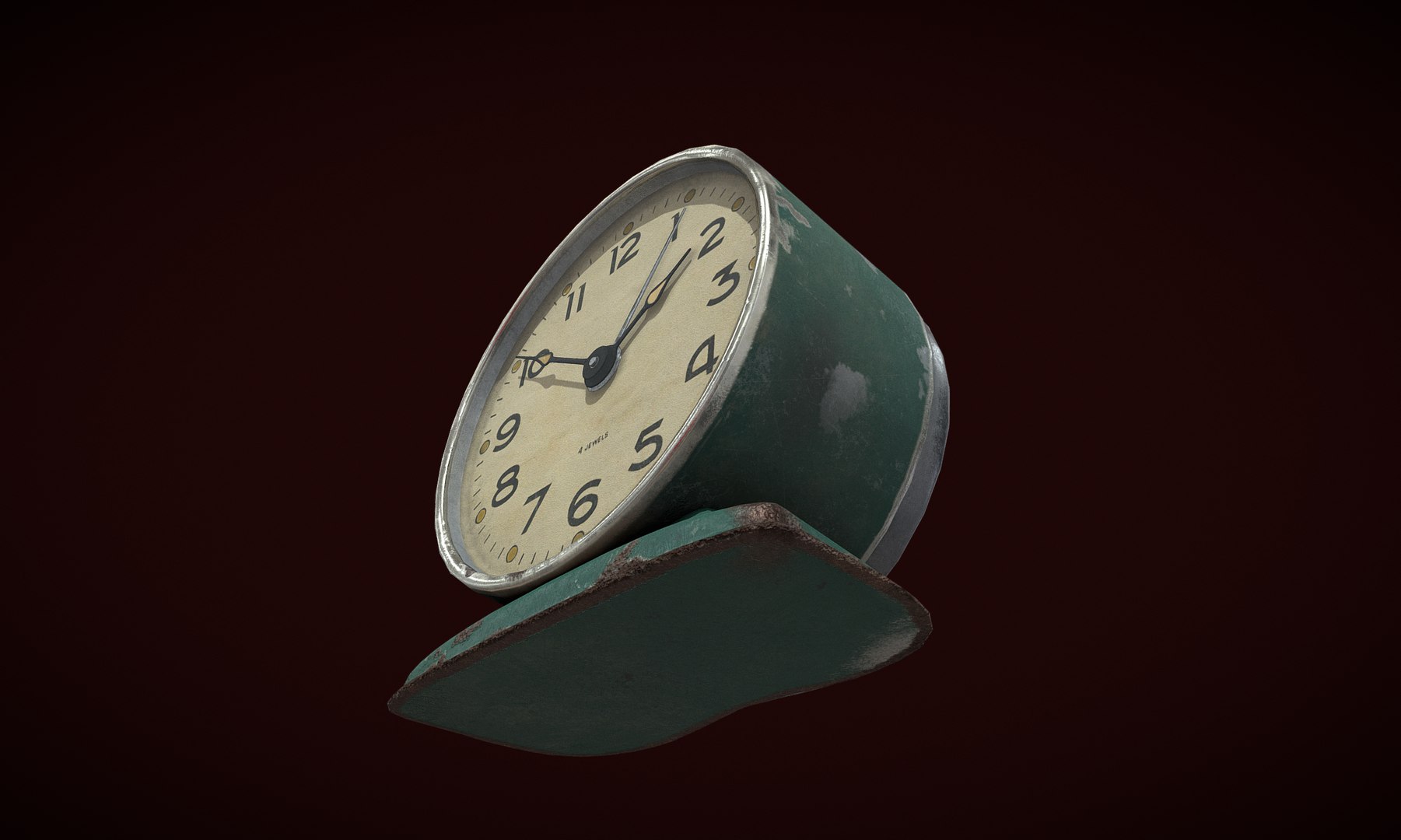 3D Vintage table clock MADE IN USSR green https://p.turbosquid.com/ts-thumb/R4/k5oHEU/Zu/20260711234331/png/1783802703/1920x1080/fit_q87/a23923bbd452b76e4f6268796d460a338dd7d654/20260711234331.jpg