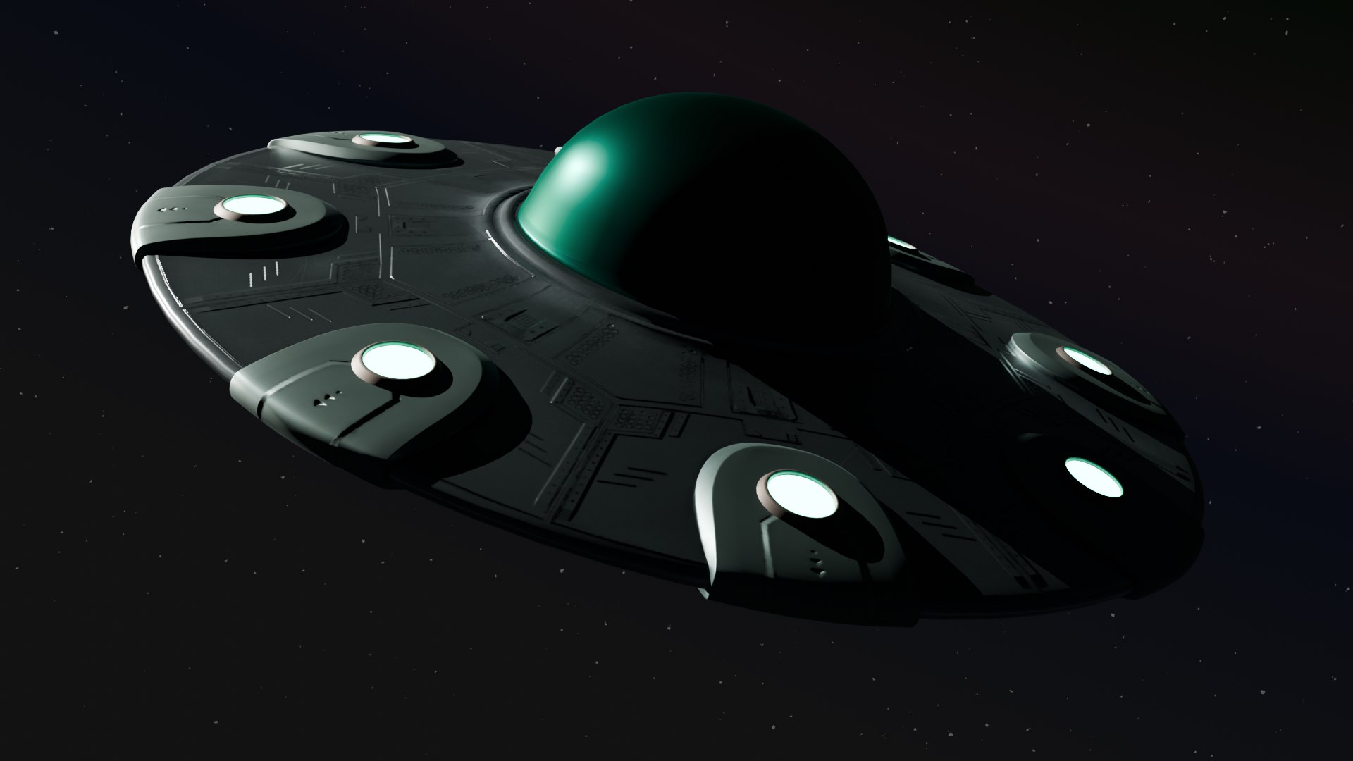 3D Model Classic UFO - TurboSquid 2217373