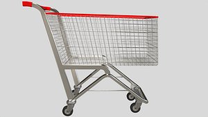 Realistic supermarket cart