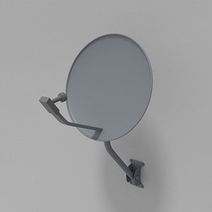 satellite tv antenna 3D