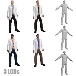 pack doctor rigged 3d max