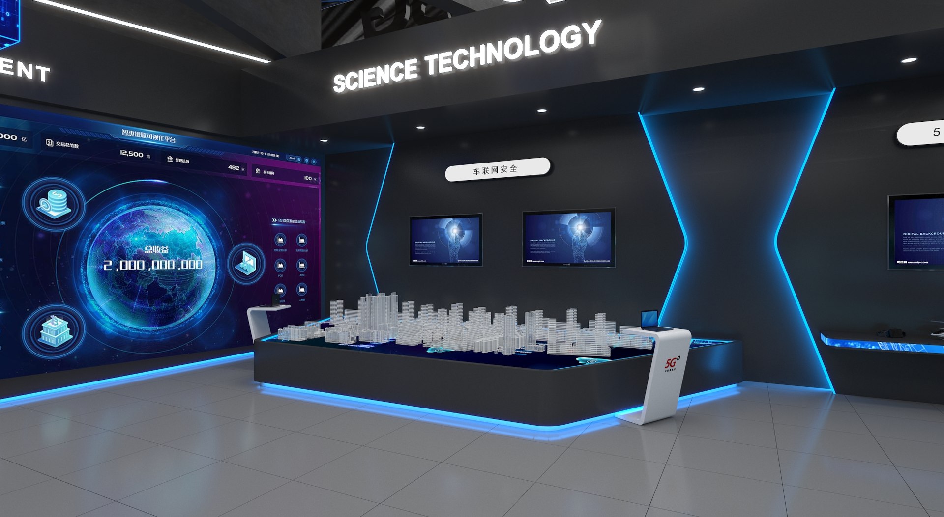 Exhibition stand 20x15 model 3D - TurboSquid 2006311