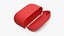 Casque sans fil USB-C avec étui en silicone rouge