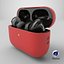 Casque sans fil USB-C avec étui en silicone rouge