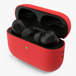 3D Wireless Headphones USB-C with Silicone Case Red