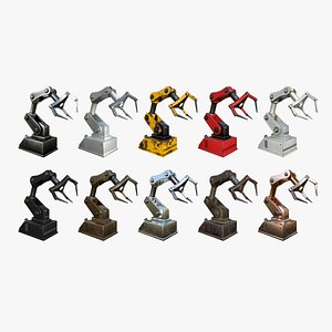 3D 10 Robotic Hand A Collection - Machinery Industrial Design