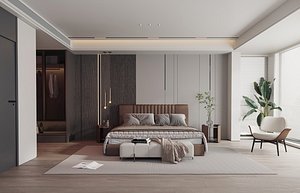 Modern bedroom 3D model