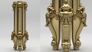 Carved Leg 3D model