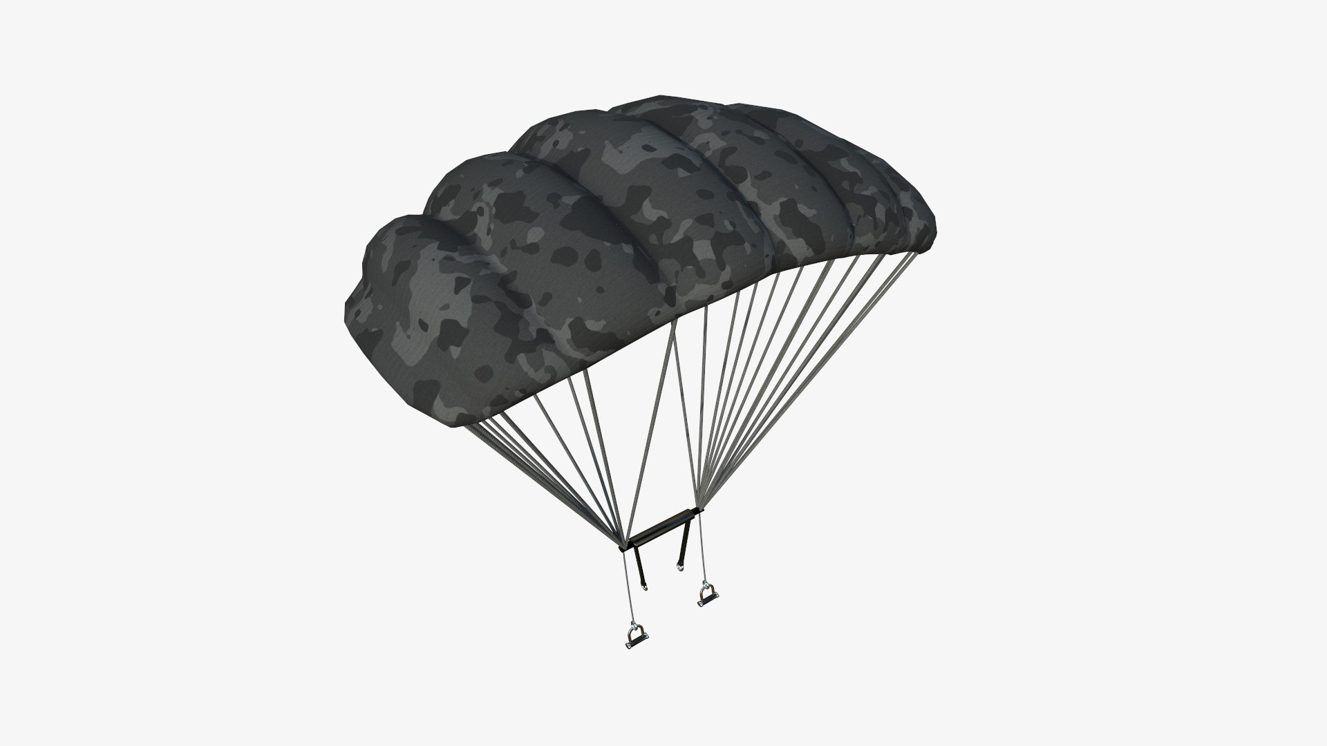 Parachute A09 Black Camouflage - Character Accessories Design Model ...