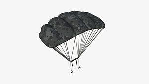 Parachute A09 Black Camouflage - Character Accessories Design model