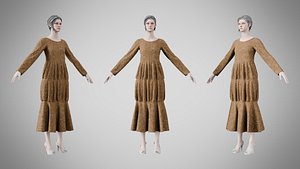 Dress 25 Bronze Weave Texture