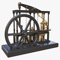 Vintage Beam Steam Engine James Watt Demonstration Model A