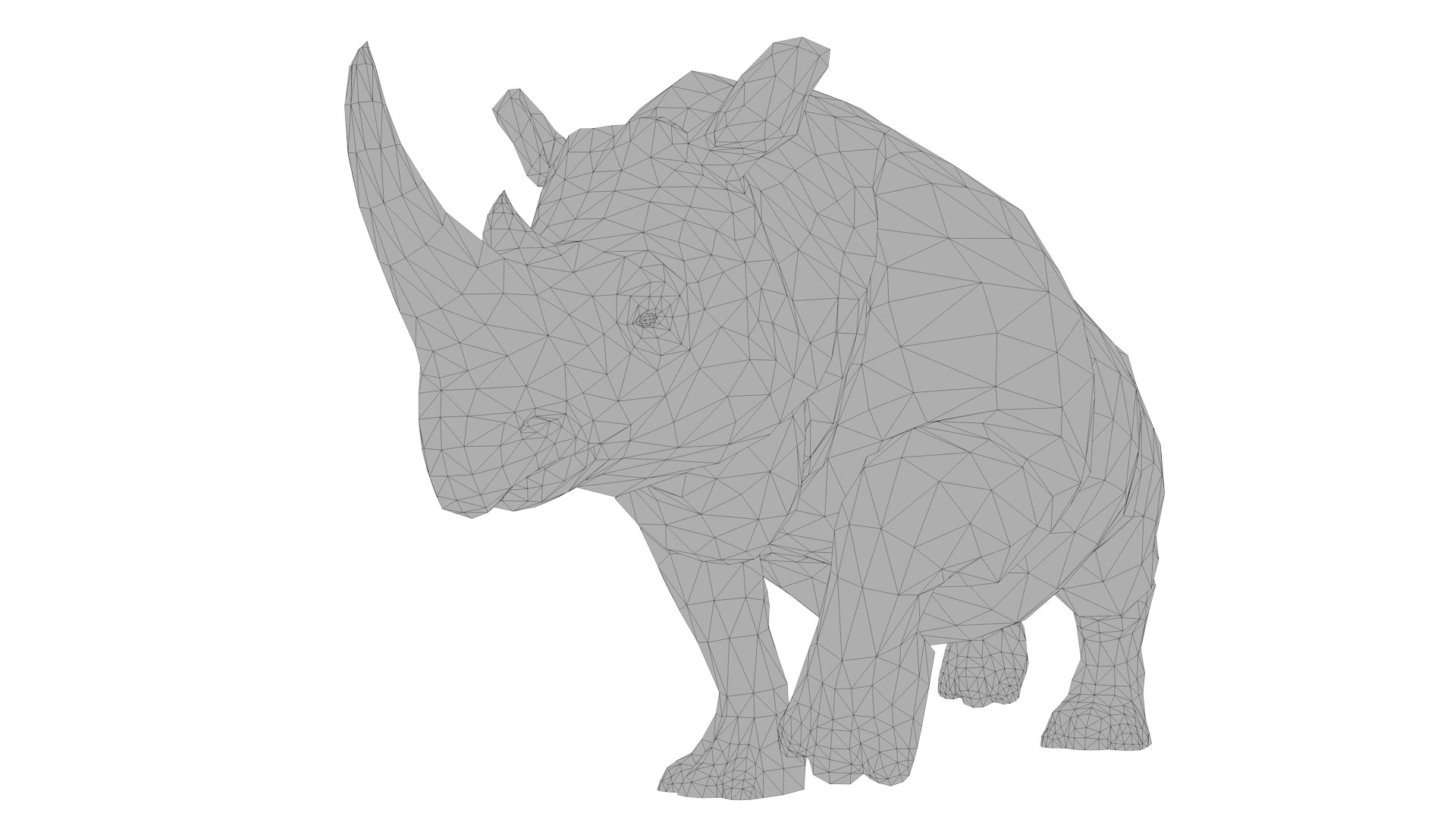 3D Realistic Rhino 3D Model Model - TurboSquid 2384270