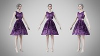 Dress 33 Velvet Twilight Bloom