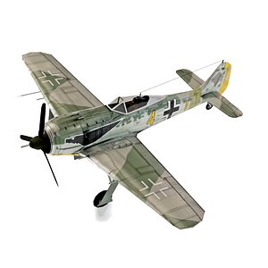 3D Focke-Wulf FW-190 Shrike model