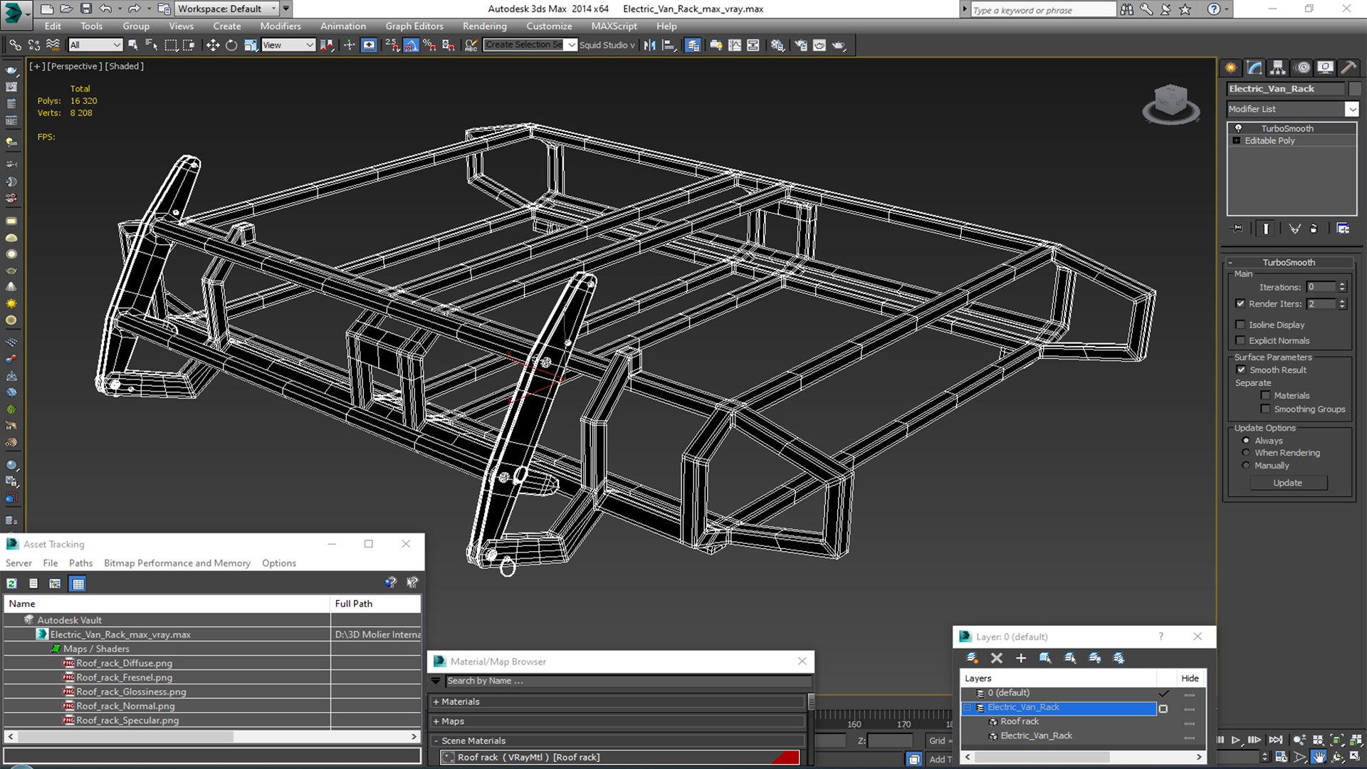 3D Model Electric Van Rack - TurboSquid 2135055