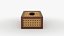 Wooden tissue box