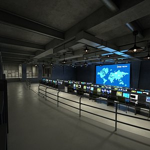 war operations control center 3D model