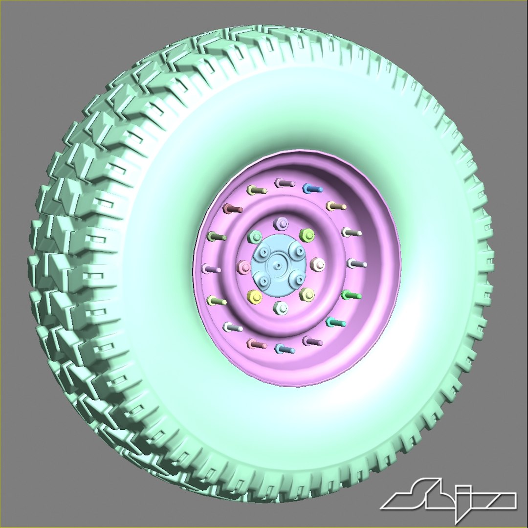 Humvee Wheel 3d Max