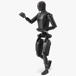 3D model Humanoid Robot Rigged