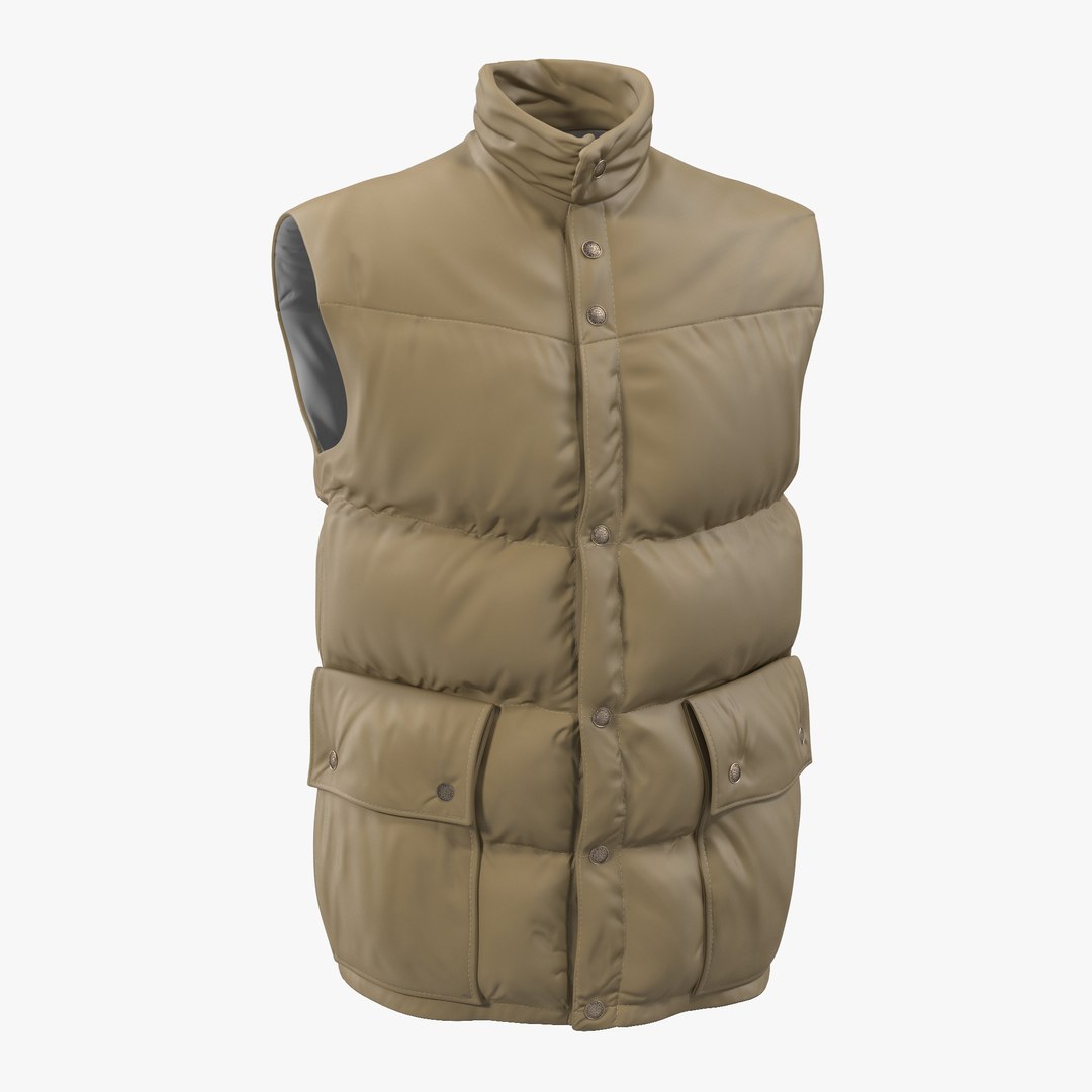 Camping Vest 2 3D model preview