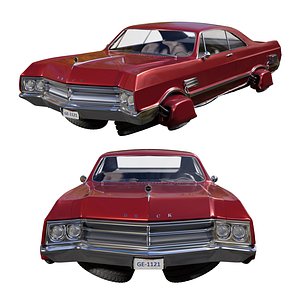 1966 Buick Wildcat Sci-Fi 3D model