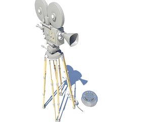 Film Movie Camera With Reel