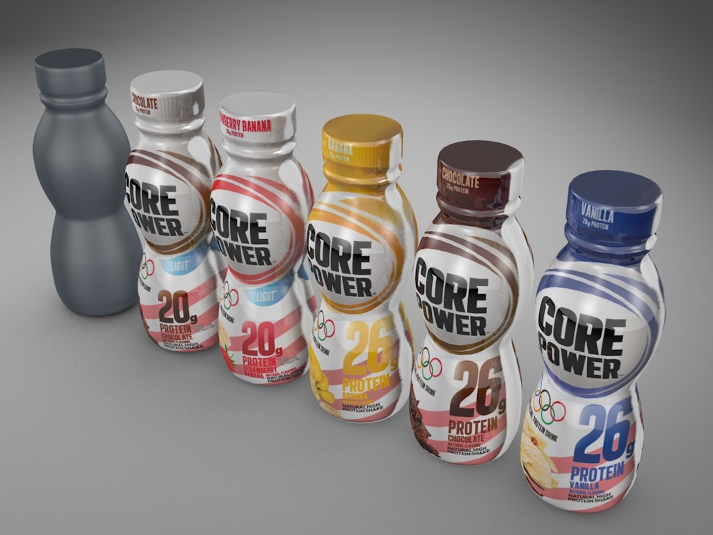 Bottles Core Power Obj