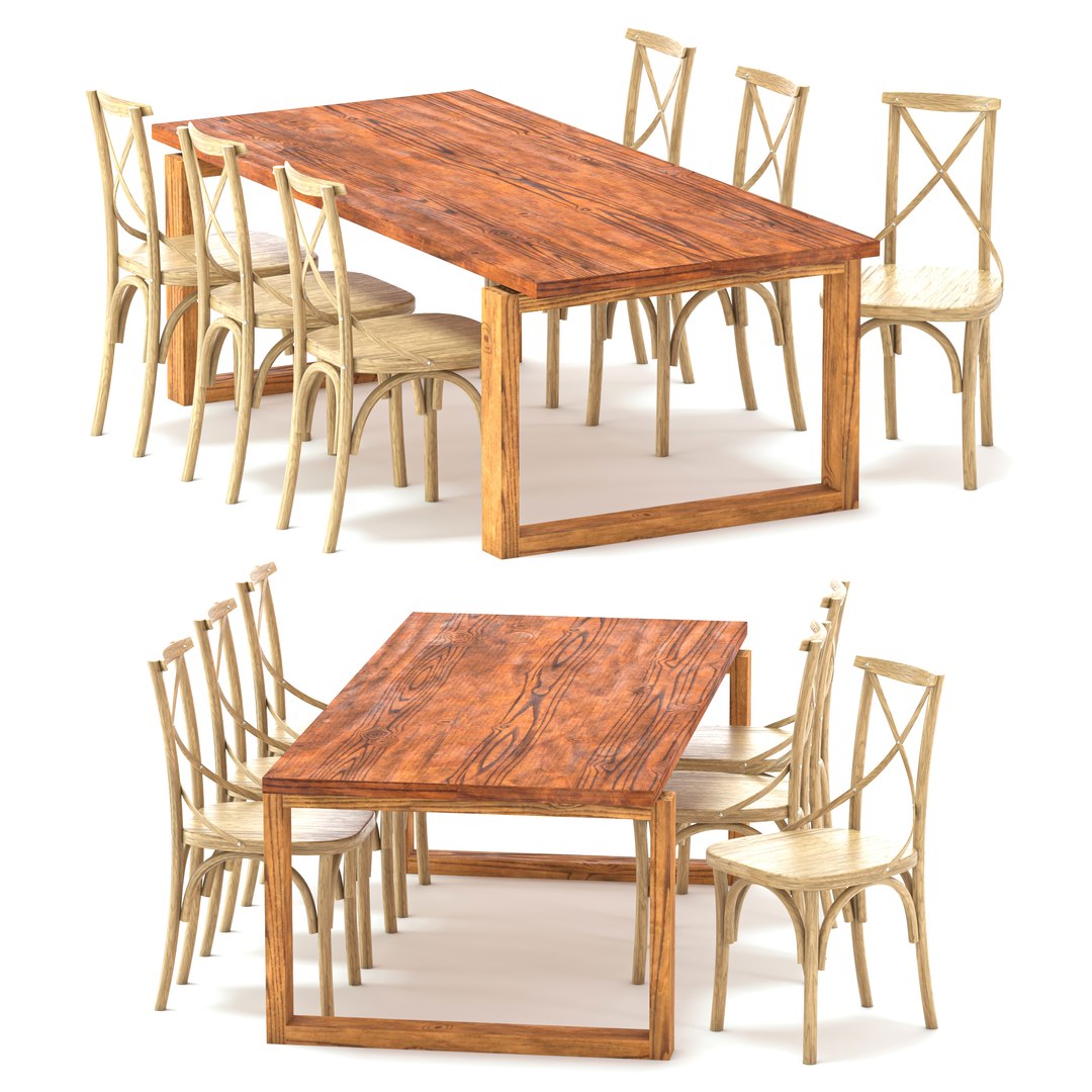 ODGER Table and 6 Teak Cross Back Dining Chair 3D model https://p.turbosquid.com/ts-thumb/R5/ilyaFs/Lg/01/jpg/1630331868/1920x1080/fit_q87/2ed377b5554c8bc223ee6c71ea9804d19b979839/01.jpg