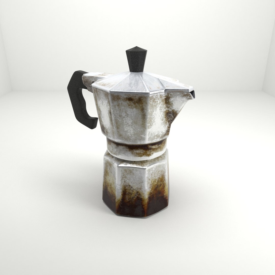 3d model old vintage coffee maker