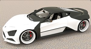 zenvo st1 3d blend