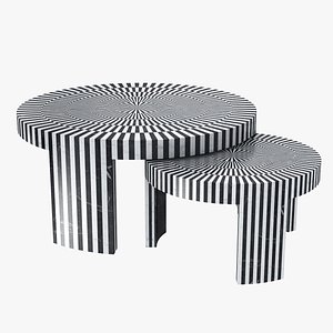 table carlotta marble 3D model