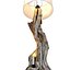 Tall floor lamp made of natural wood in Scandinavian style 3D model
