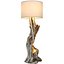Tall floor lamp made of natural wood in Scandinavian style 3D model