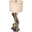Tall floor lamp made of natural wood in Scandinavian style 3D model