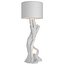 Tall floor lamp made of natural wood in Scandinavian style 3D model