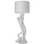 Tall floor lamp made of natural wood in Scandinavian style 3D model