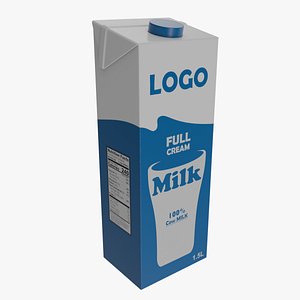 MIlk Pack 1500 ml 3D model